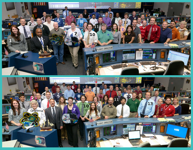 STS-134/ULF6 Orbit 4 Flight Control Team photo in WFCR with Flight Director Rick LaBrode. Photo Date: May 25, 2011. Location: Building 30 south - WFCR. Photographer: Robert Markowitz